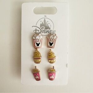 Disney Parks Snacks Treats Earrings Set of 3